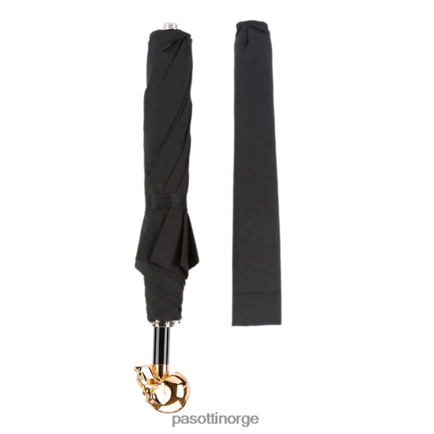 paraply | PASOTTI 64 oxf-18 w33or - hodeskalleparaply i gull 8B6Z26165 menn