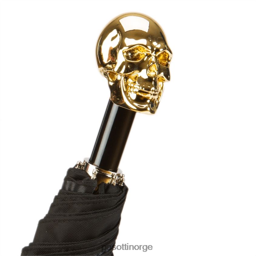 paraply | PASOTTI 64 oxf-18 w33or - hodeskalleparaply i gull 8B6Z26165 menn