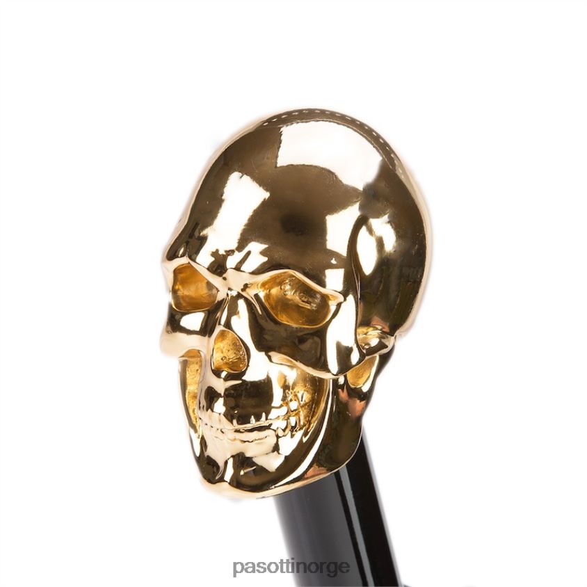 paraply | PASOTTI 64 oxf-18 w33or - hodeskalleparaply i gull 8B6Z26165 menn