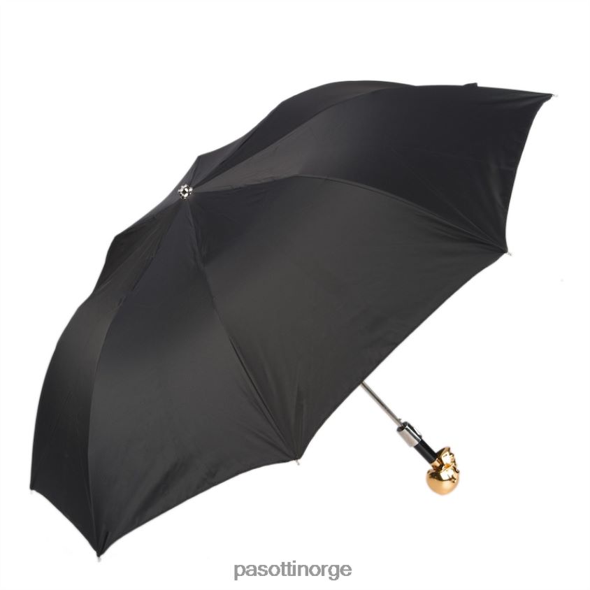 paraply | PASOTTI 64 oxf-18 w33or - hodeskalleparaply i gull 8B6Z26165 menn