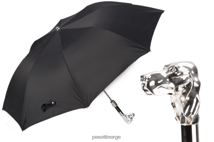paraply | PASOTTI 64 oxf-18 w40 - sølv sammenleggbar hundeparaply 8B6Z26168 menn
