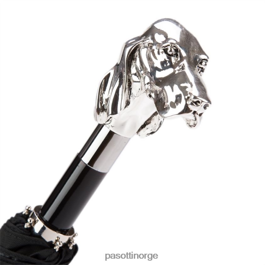 paraply | PASOTTI 64 oxf-18 w40 - sølv sammenleggbar hundeparaply 8B6Z26168 menn