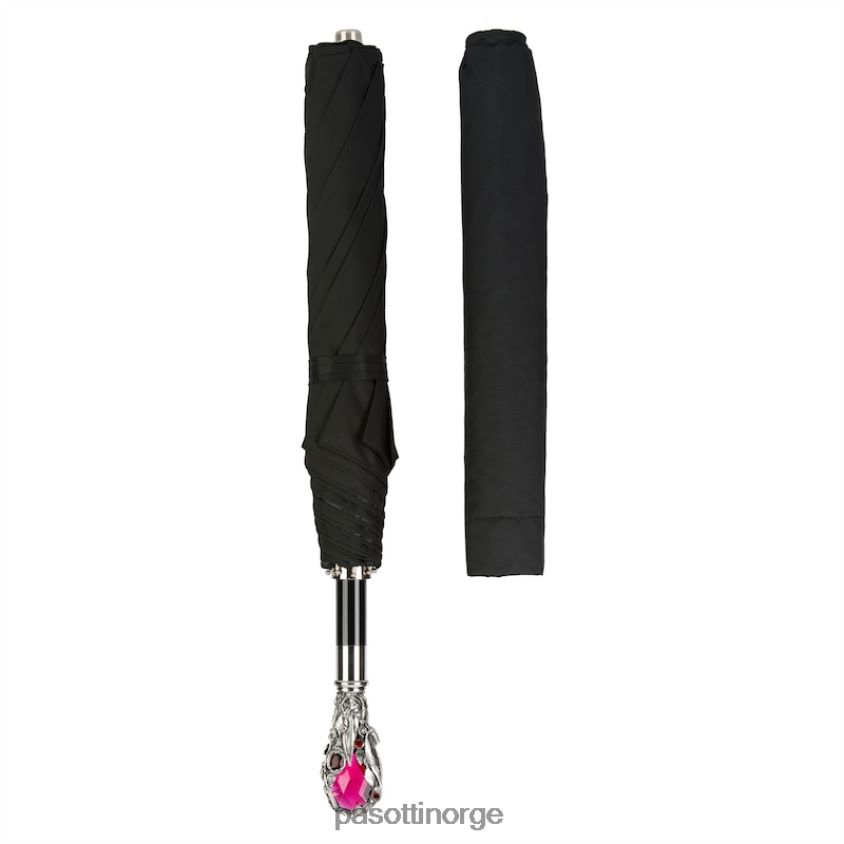 paraply | PASOTTI 64 oxf-18 w68 - rubin luksusparaply, rødt perlehåndtak 8B6Z26180 menn