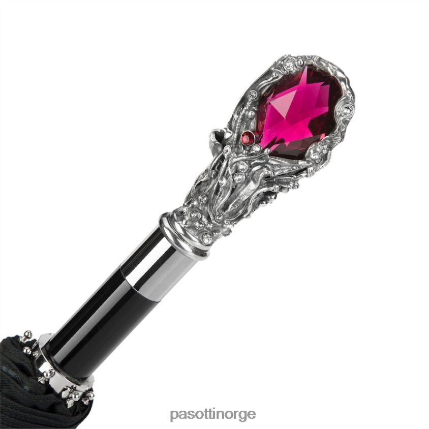 paraply | PASOTTI 64 oxf-18 w68 - rubin luksusparaply, rødt perlehåndtak 8B6Z26180 menn