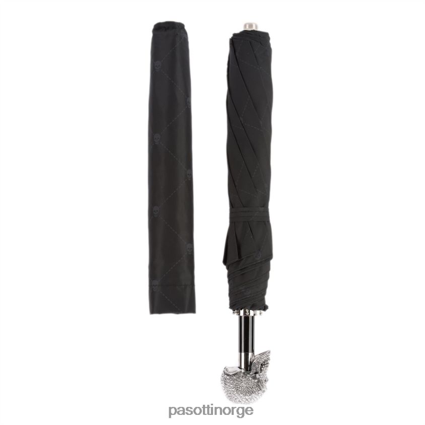 paraply | PASOTTI 64 oxf-18te w333tr - swarovski hodeskalle sammenleggbar paraply 8B6Z26159 menn