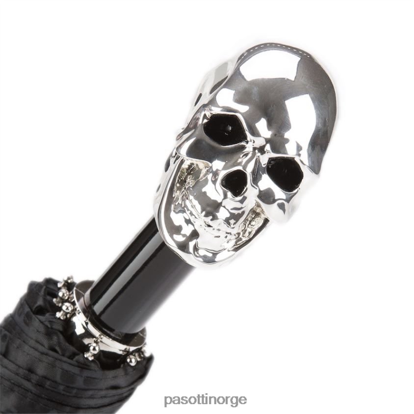 paraply | PASOTTI 64 pnt w33 - hodeskaller print sølv skull paraply 8B6Z26173 menn