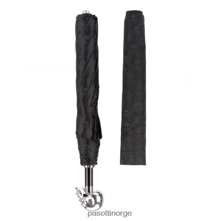 paraply | PASOTTI 64 pnt w33 - hodeskaller print sølv skull paraply 8B6Z26173 menn