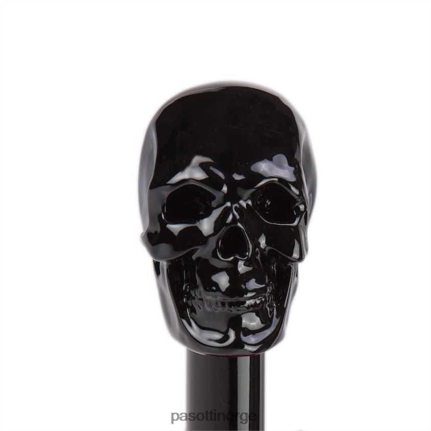 paraply | PASOTTI 64 prt w33ne - rød sammenleggbar paraply med svart hodeskallehåndtak 8B6Z26167 menn