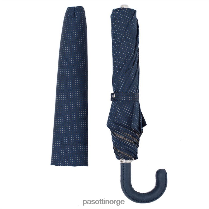 paraply | PASOTTI 64 pto cn4 n36 - sammenleggbar paraply med skinnhåndtak 8B6Z26186 menn