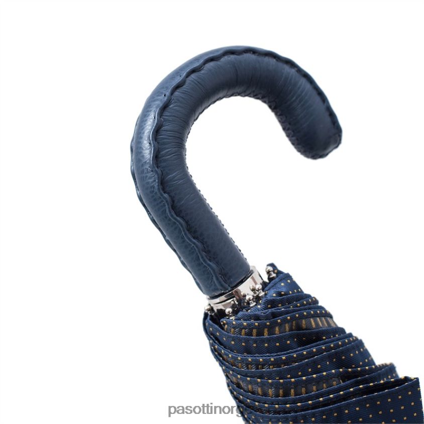 paraply | PASOTTI 64 pto cn4 n36 - sammenleggbar paraply med skinnhåndtak 8B6Z26186 menn