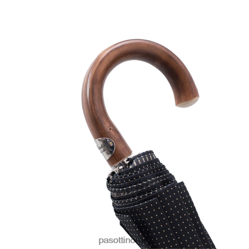 paraply | PASOTTI 64 pto cn5 c - klassisk sammenleggbar paraply, kastanjehåndtak 8B6Z26192 menn