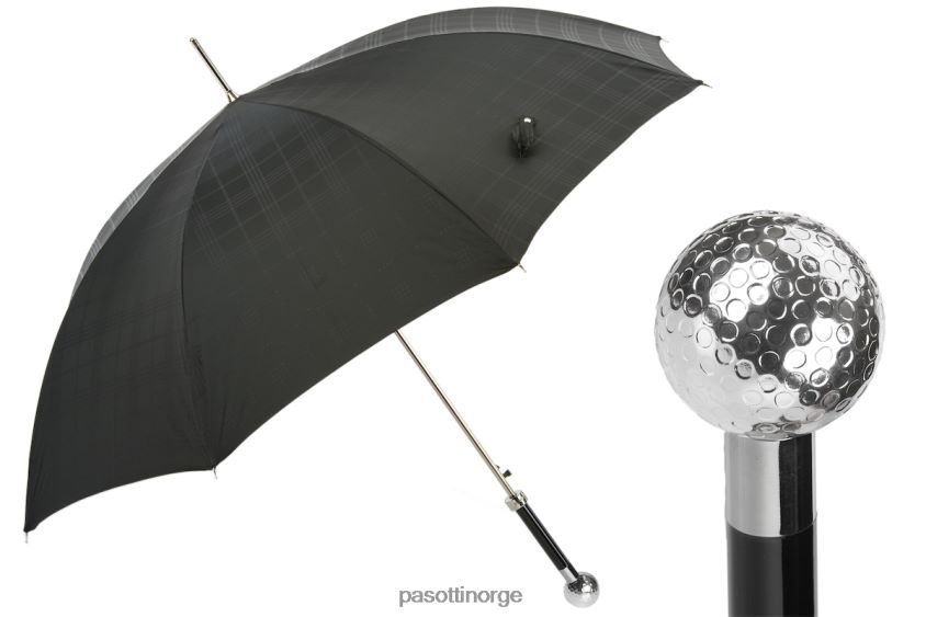 paraply | PASOTTI 478 6434-19 w82 - sølv golfball paraply 8B6Z2675 menn