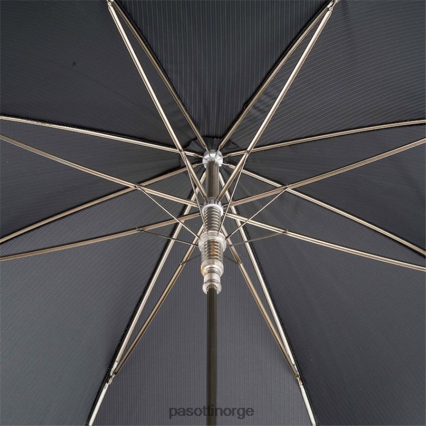 paraply | PASOTTI 478 6768-1 w68 - svart paraply med luksuriøst rødt perlehåndtak 8B6Z266 menn