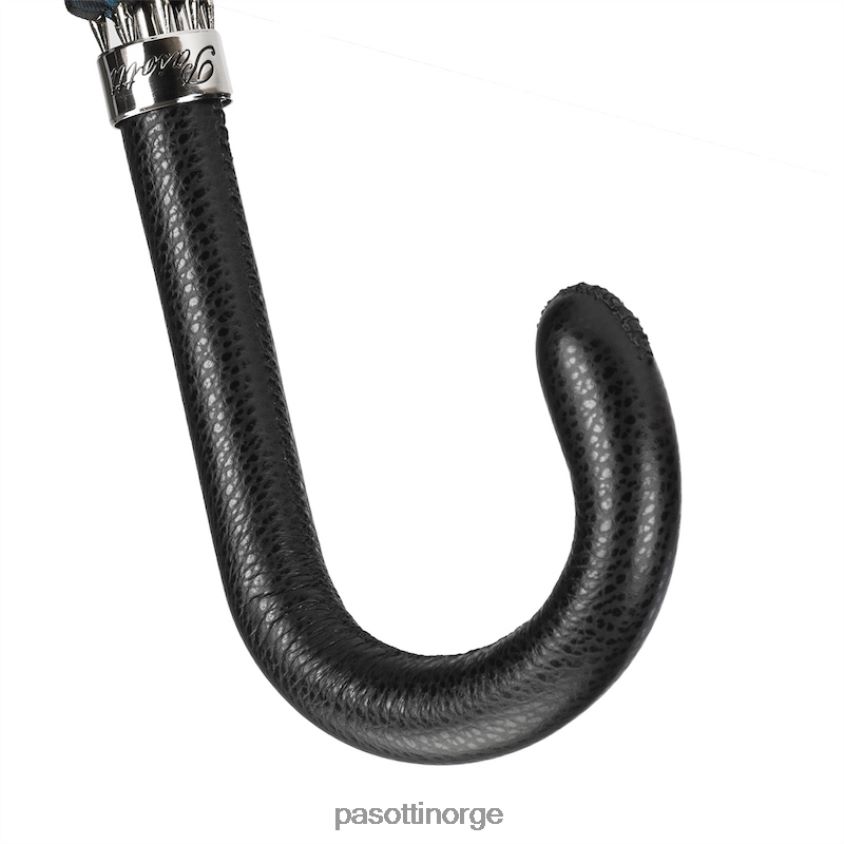 paraply | PASOTTI 478 6768-7 pu - elegant grå paraply, skinnhåndtak 8B6Z2670 menn