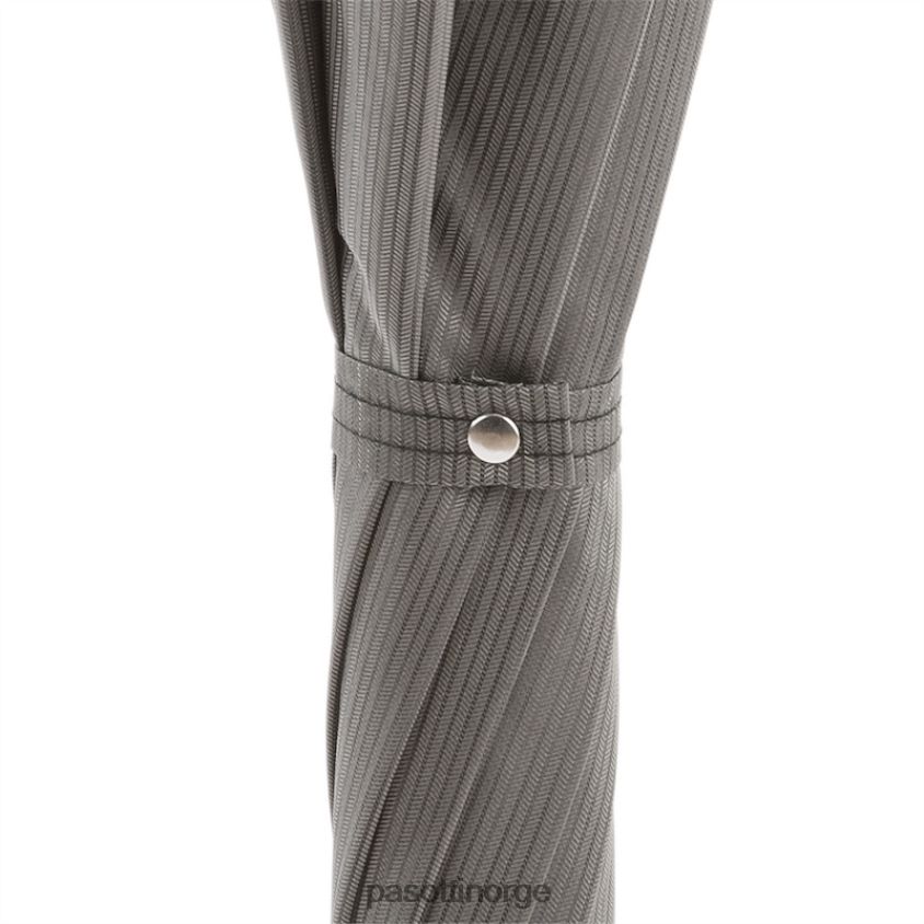 paraply | PASOTTI 478 6768-7 pu - elegant grå paraply, skinnhåndtak 8B6Z2670 menn