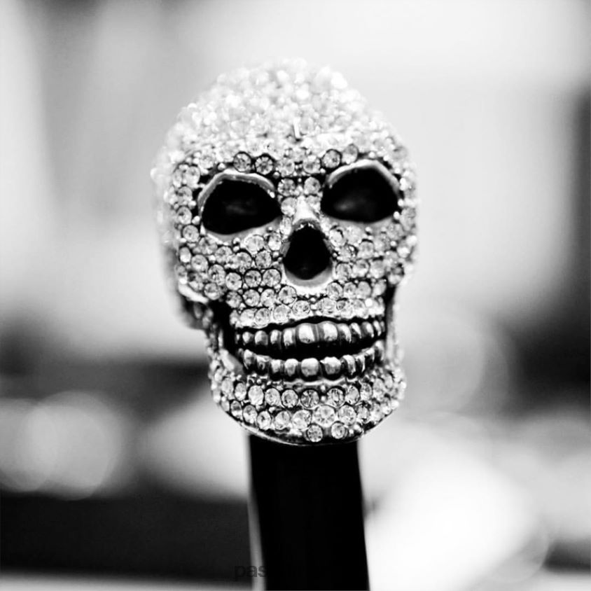 paraply | PASOTTI 478 oxf-18 w333tr - luksuriøs swarovski skull paraply 8B6Z264 menn