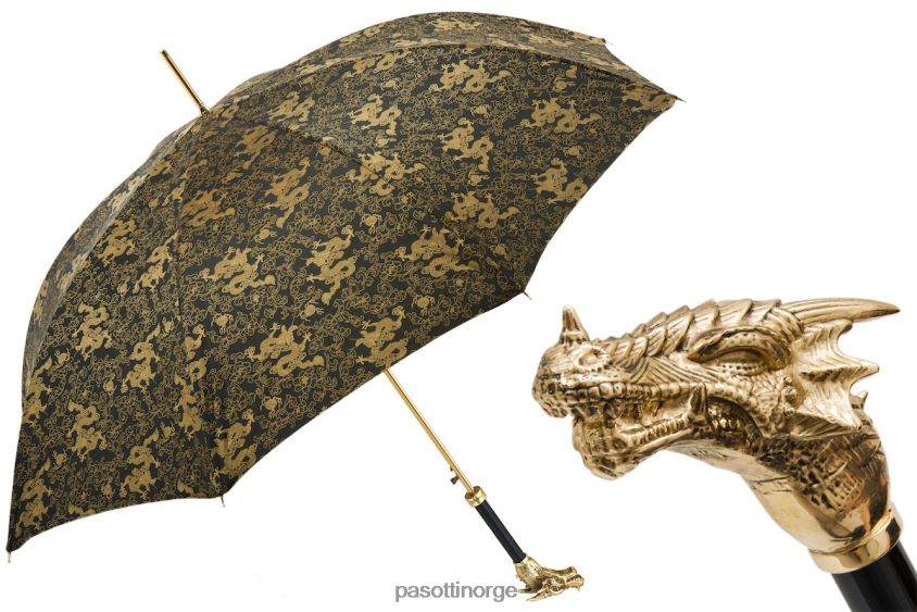 paraply | PASOTTI 479 51873-4 k73v - gyllen drage paraply 8B6Z2640 menn
