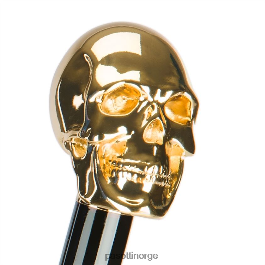 paraply | PASOTTI 479 oxf-18 w33 - gyllen skull paraply 8B6Z2613 menn