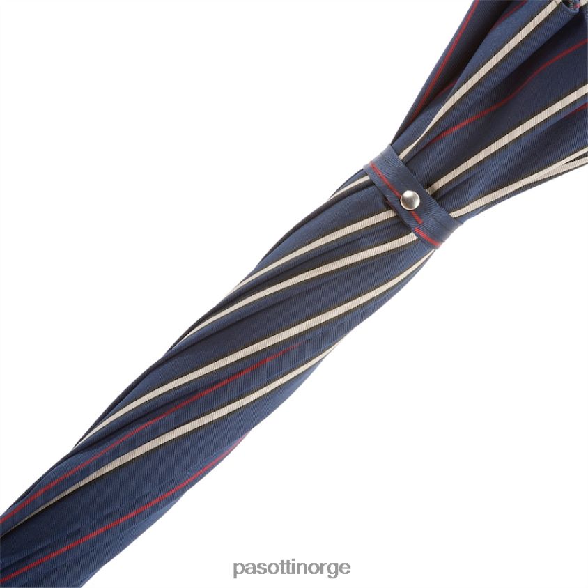 paraply | PASOTTI 142 bruce-1 p - skreddersydd paraply, marine håndtak i skinn 8B6Z26138 menn