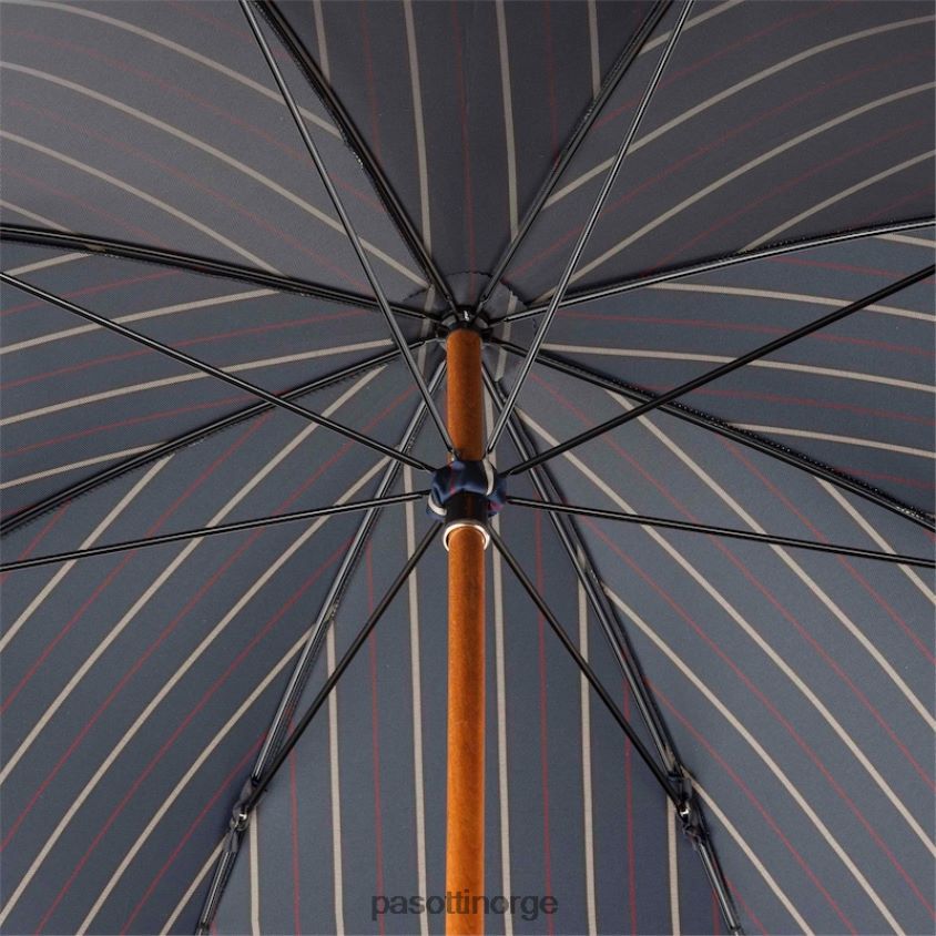 paraply | PASOTTI 142 bruce-1 p - skreddersydd paraply, marine håndtak i skinn 8B6Z26138 menn