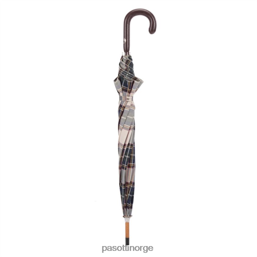 paraply | PASOTTI 142 ptb155-1 p - brun tartan paraply 8B6Z26106 menn