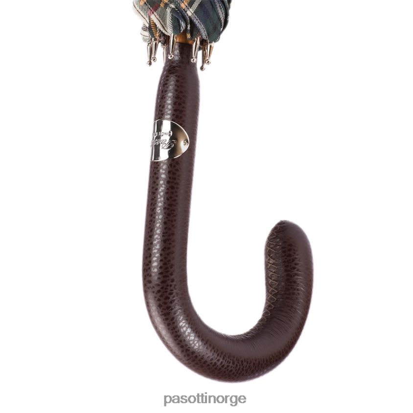 paraply | PASOTTI 142 ptb155-1 p - brun tartan paraply 8B6Z26106 menn