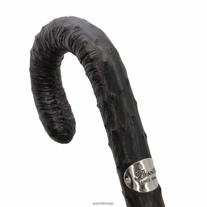 paraply | PASOTTI 142 pto cn1 s - paraply punto bianco, håndtak av strutsskinn 8B6Z26108 menn