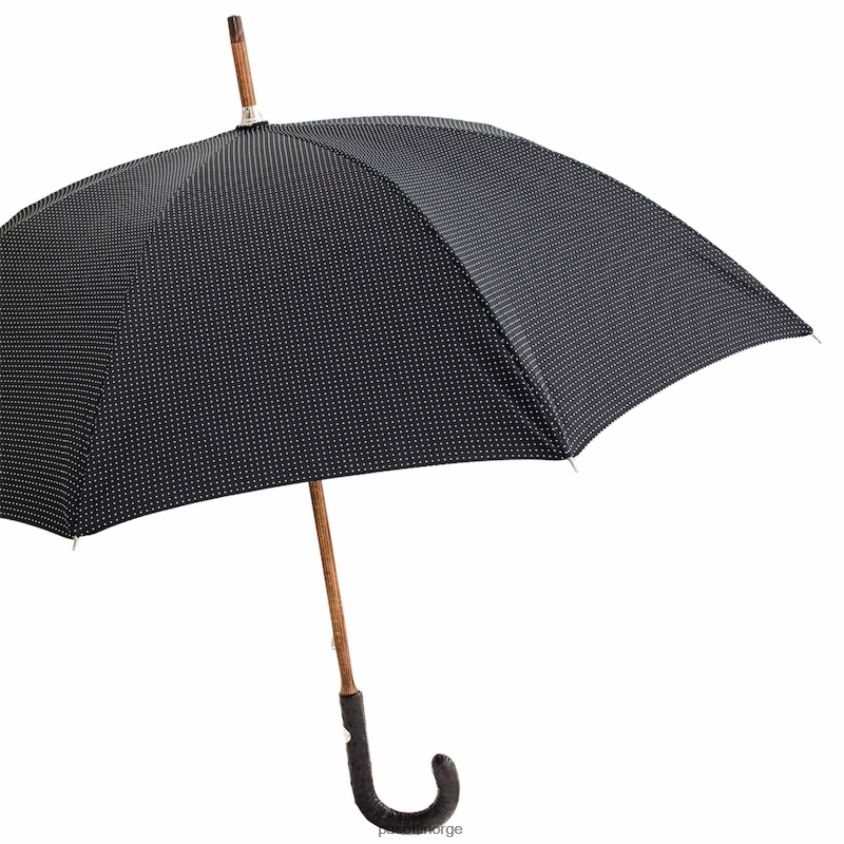 paraply | PASOTTI 142 pto cn1 s - paraply punto bianco, håndtak av strutsskinn 8B6Z26108 menn