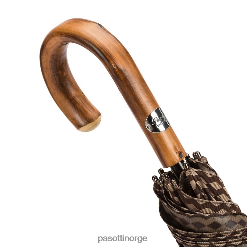 paraply | PASOTTI 145 atene-1 c - jacquard paraply med geometrisk design 8B6Z26139 menn