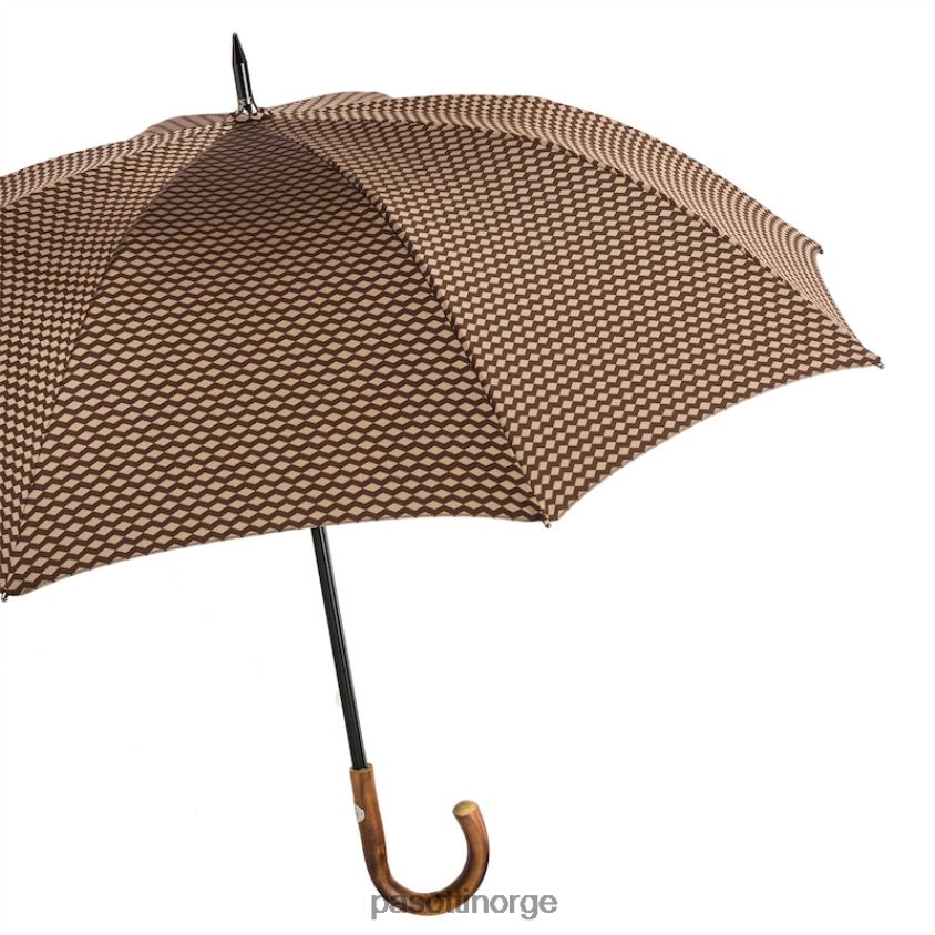 paraply | PASOTTI 145 atene-1 c - jacquard paraply med geometrisk design 8B6Z26139 menn