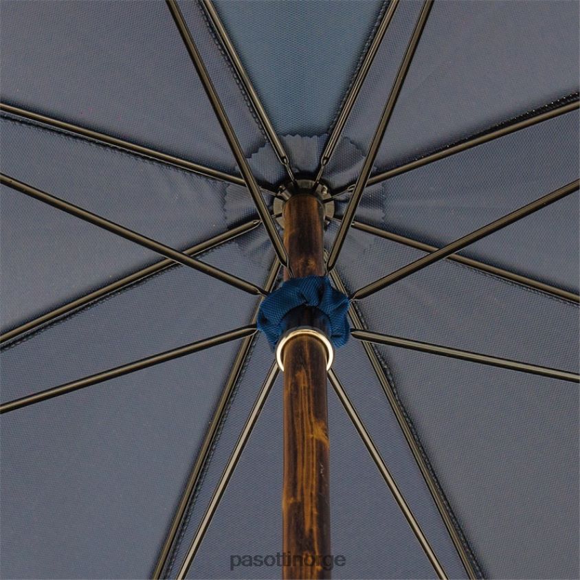 paraply | PASOTTI 476f oxf-14 g - marineblå paraply med håndtak av torv 8B6Z26103 menn