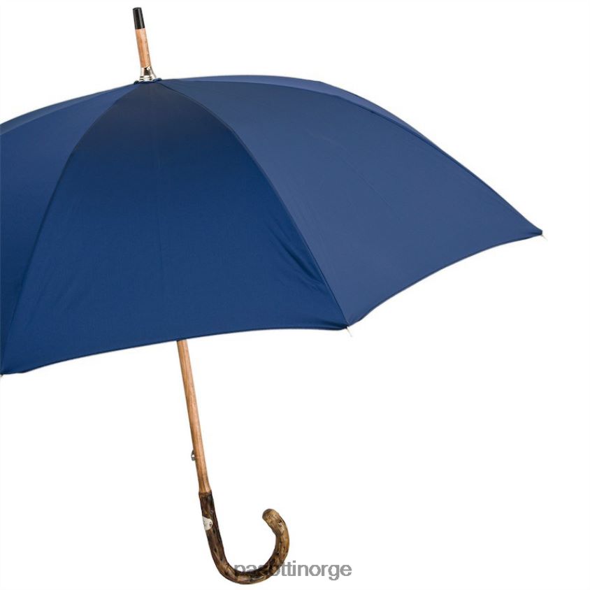 paraply | PASOTTI 476f oxf-14 g - marineblå paraply med håndtak av torv 8B6Z26103 menn