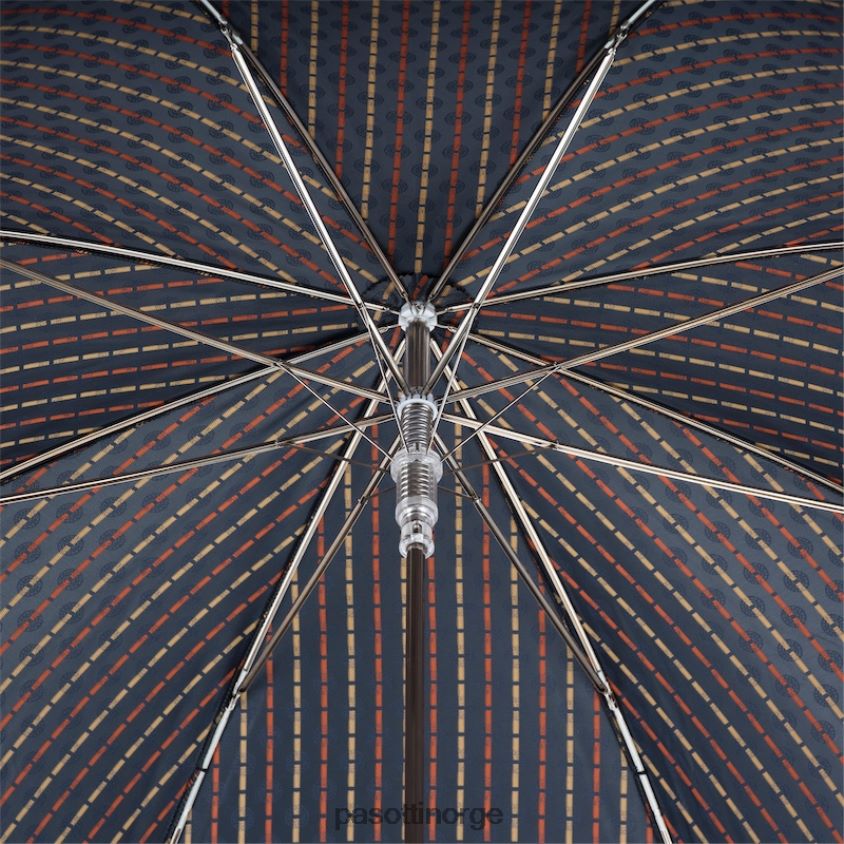 paraply | PASOTTI 478 51404-2 p - paraply med slipstrykk med oransje skinnhåndtak 8B6Z26152 menn