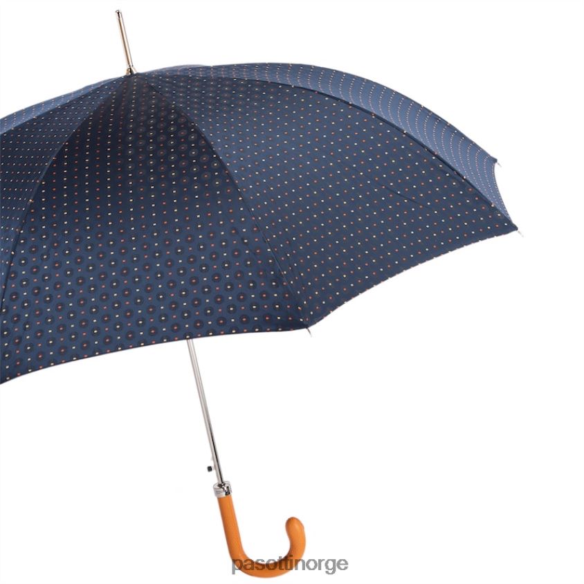 paraply | PASOTTI 478 51404-2 p - paraply med slipstrykk med oransje skinnhåndtak 8B6Z26152 menn