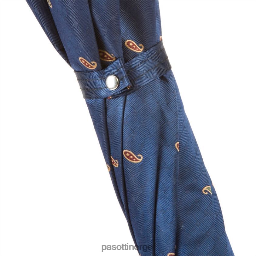 paraply | PASOTTI 478 5880-3 n37 - klassisk paraply med flettet skinnhåndtak 8B6Z26137 menn