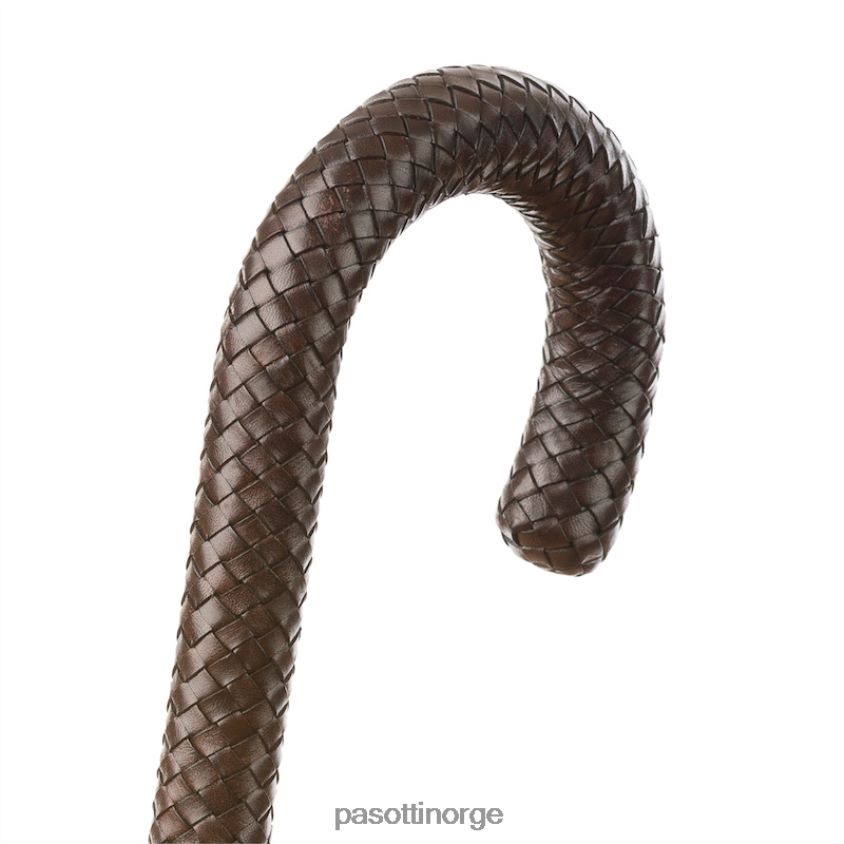 paraply | PASOTTI 478 5880-3 n37 - klassisk paraply med flettet skinnhåndtak 8B6Z26137 menn
