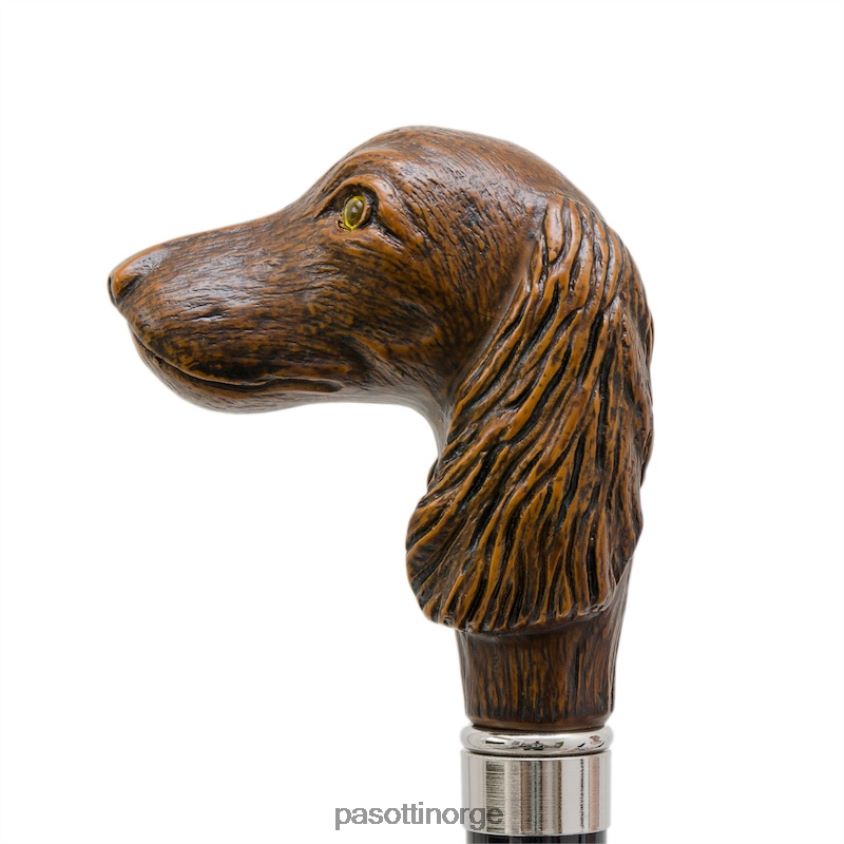 paraply | PASOTTI 478 bruce-7 115 - stripete paraply med hundehåndtak 8B6Z26149 menn