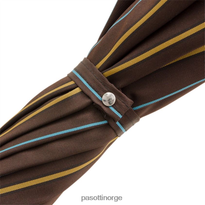 paraply | PASOTTI 478 bruce-7 115 - stripete paraply med hundehåndtak 8B6Z26149 menn
