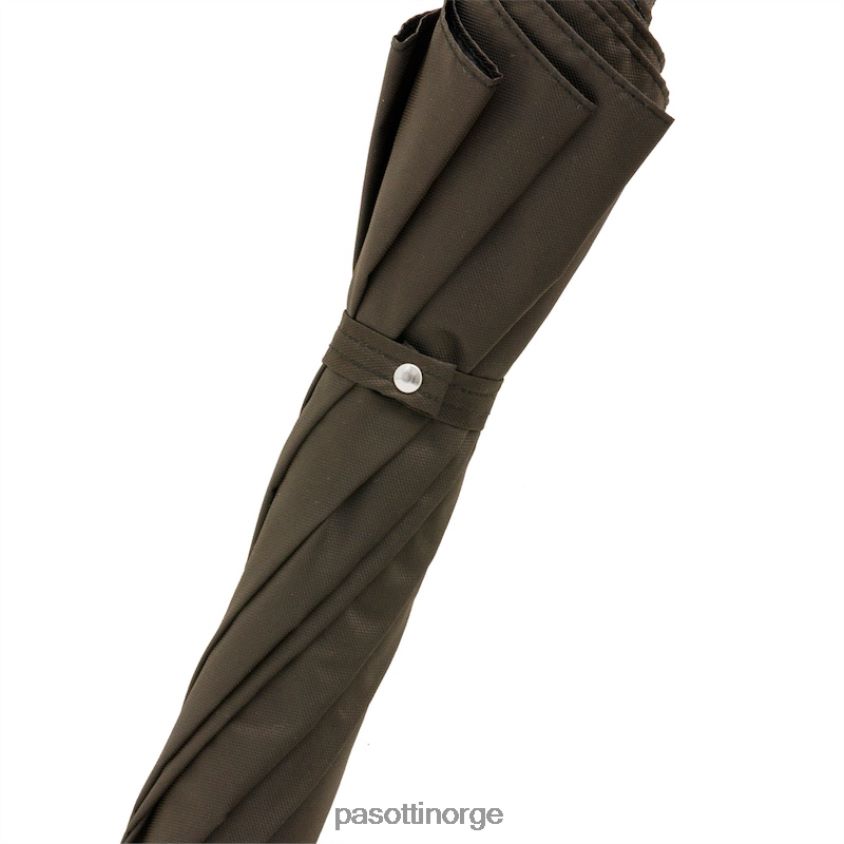 paraply | PASOTTI 478 oxf-17 113 - brun paraply med kaninhåndtak 8B6Z26118 menn