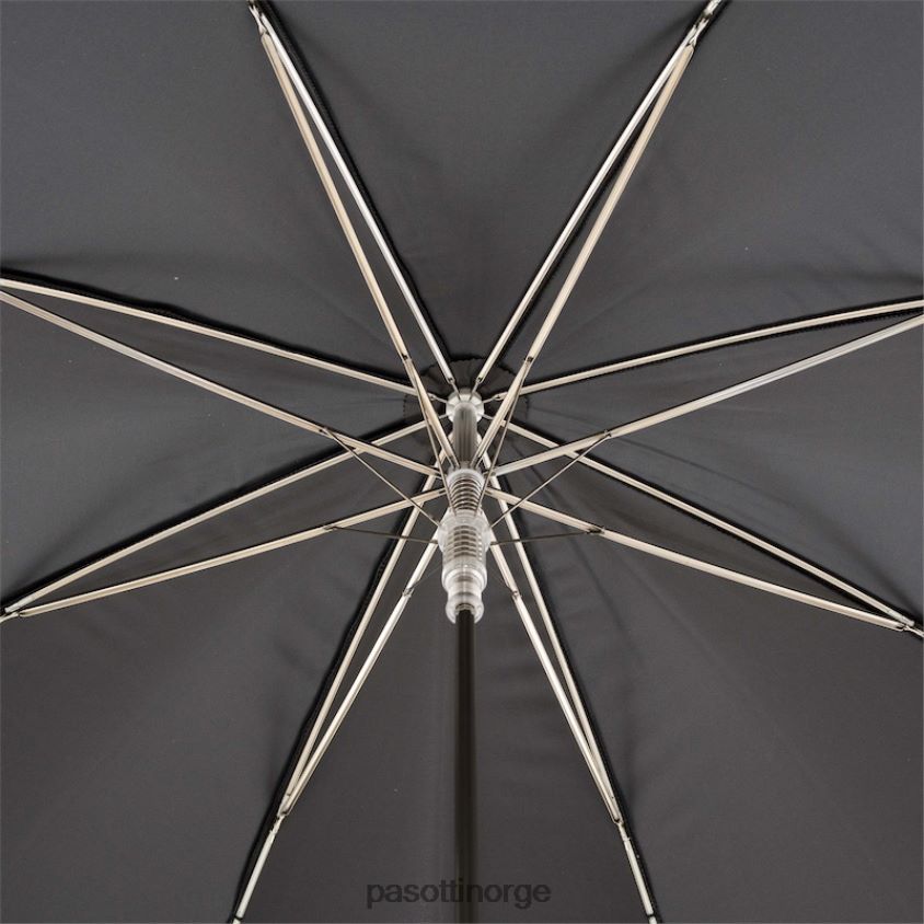 paraply | PASOTTI 478 oxf-17 113 - brun paraply med kaninhåndtak 8B6Z26118 menn