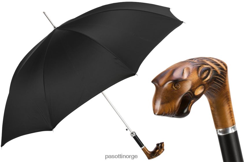 paraply | PASOTTI 478 oxf-18 n50 - håndskåret tigerparaply 8B6Z26122 menn