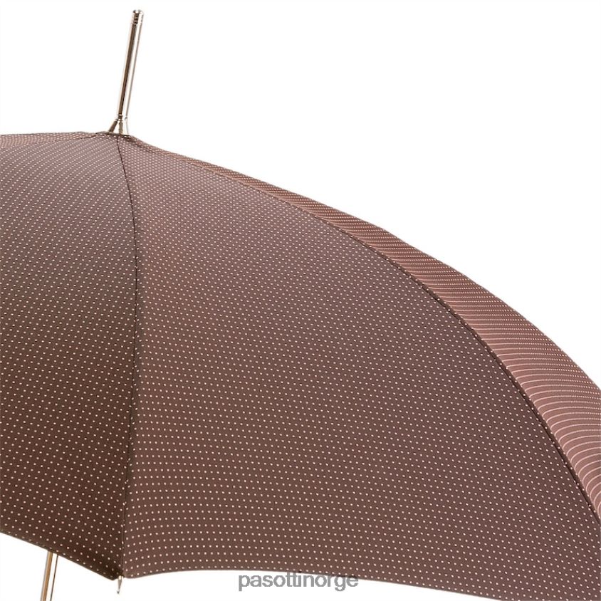 paraply | PASOTTI 478 pto cn11 n36 - paraply med brunt skinnhåndtak 8B6Z26144 menn