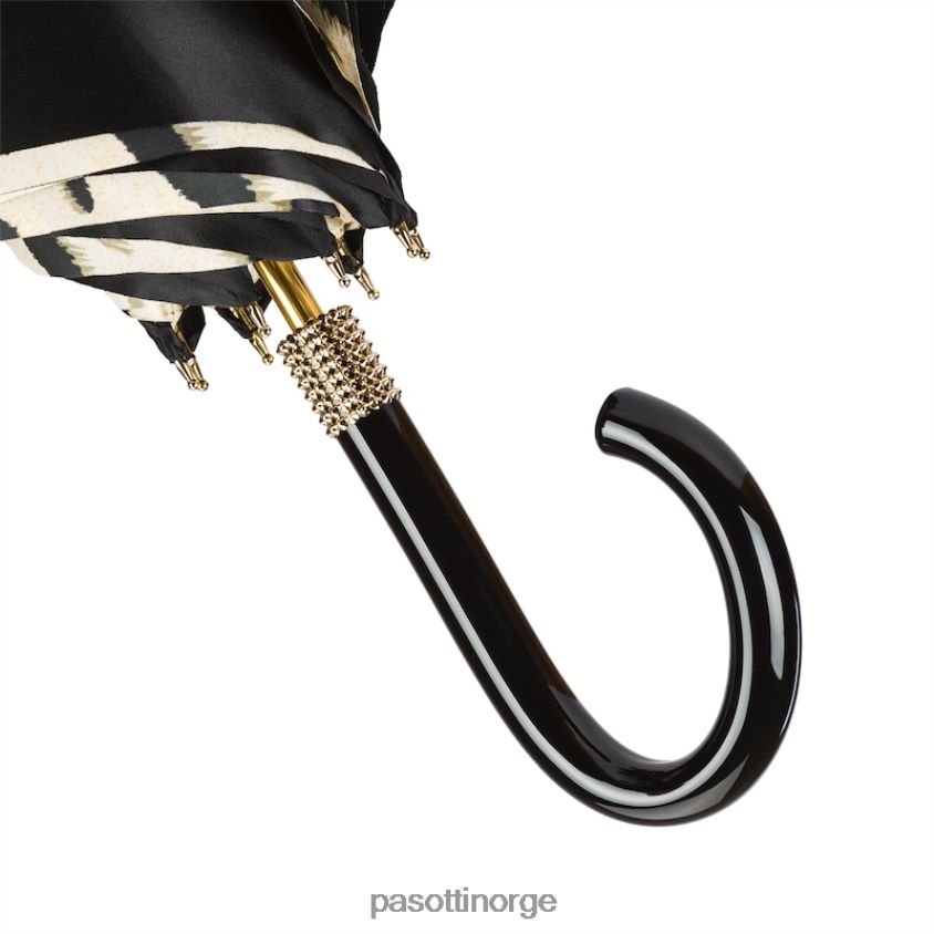 paraply | PASOTTI 189 1409-29 b17 - svart tigerparaply, dobbel klut 8B6Z26411 unisex