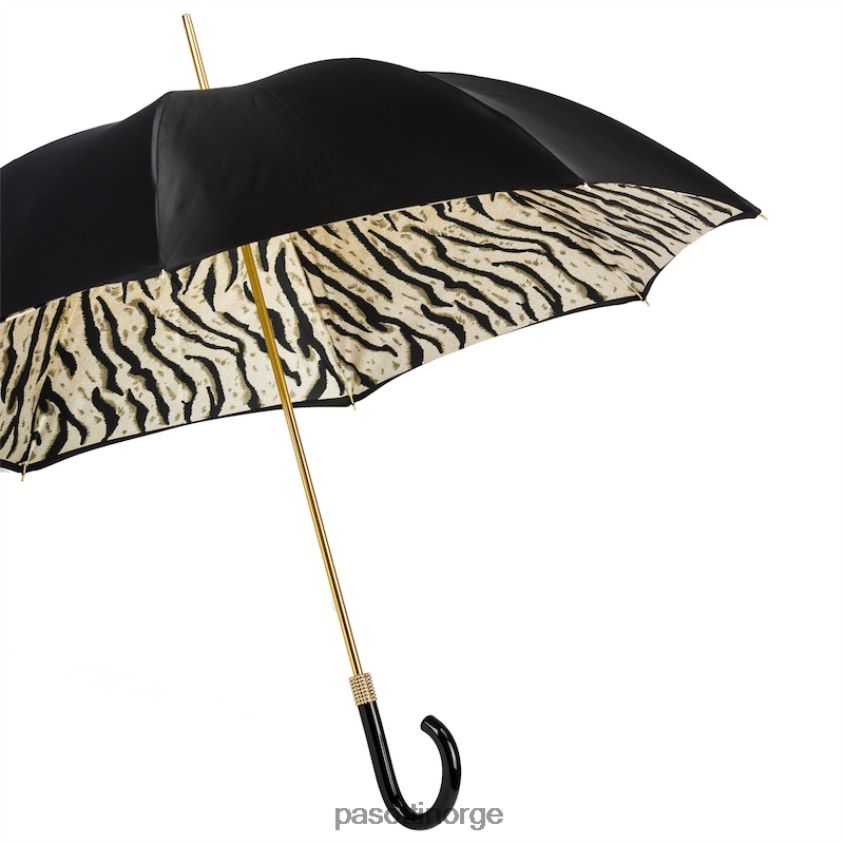 paraply | PASOTTI 189 1409-29 b17 - svart tigerparaply, dobbel klut 8B6Z26411 unisex