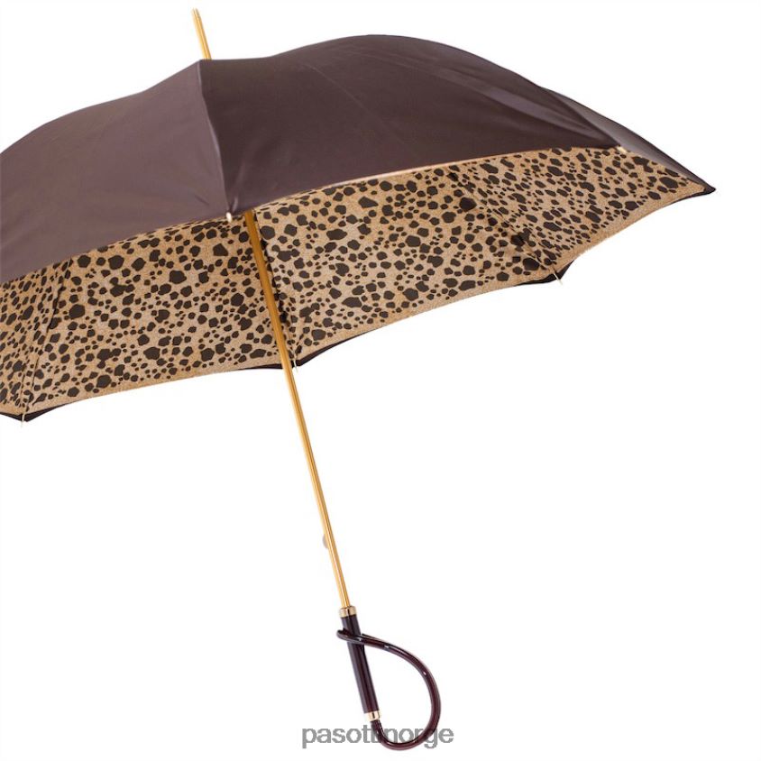 paraply | PASOTTI 189 1411-61 a - brunflekket paraply, dobbel klut 8B6Z26429 unisex