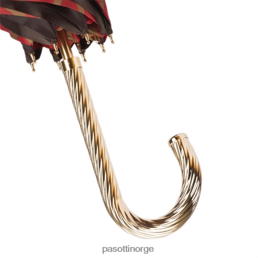 paraply | PASOTTI 189 21029-21 g2 - paraply med rødt girafftrykk interiør, dobbel klut 8B6Z26420 unisex