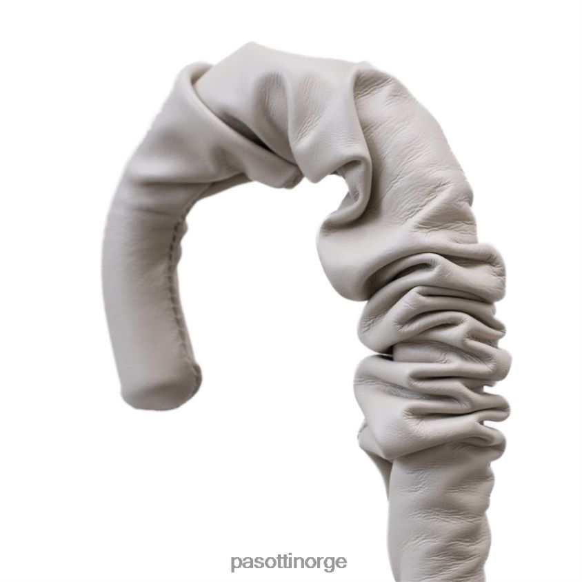 paraply | PASOTTI 189 52417-11 a35 - paraply med leopardmønster med rynket skinnhåndtak 8B6Z26430 unisex