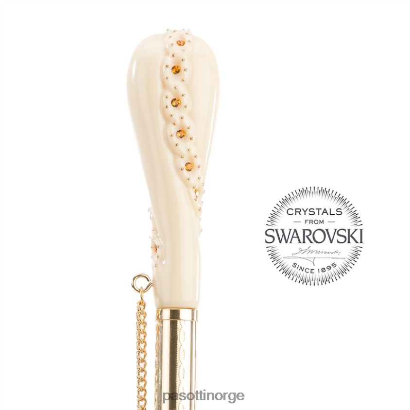 paraply | PASOTTI 189 52417-11 z5 - kremhvit paraply med leopardmønster, dobbel klut 8B6Z26424 unisex