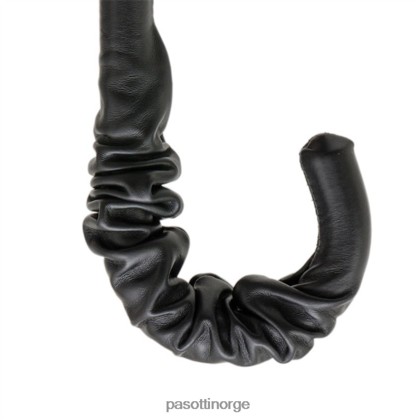 paraply | PASOTTI 189 55651-93 a35 - paraply med slangetrykk med rynket skinnhåndtak 8B6Z26413 unisex