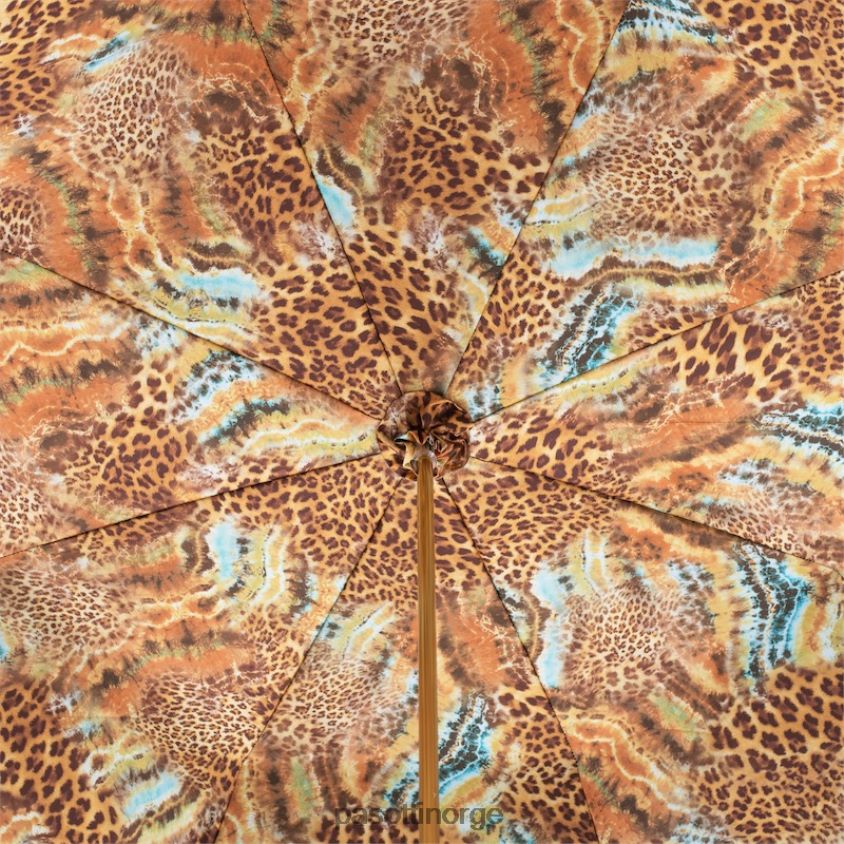 paraply | PASOTTI 189 56084-1 p18 - paraply med lys animalier trykk, dobbel klut 8B6Z26431 unisex